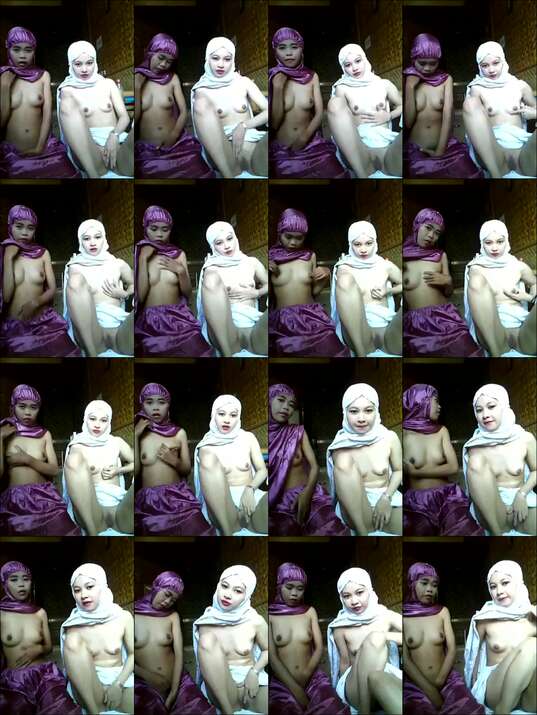 Video Cam Jilbab Putih Ungu Pamer Meki